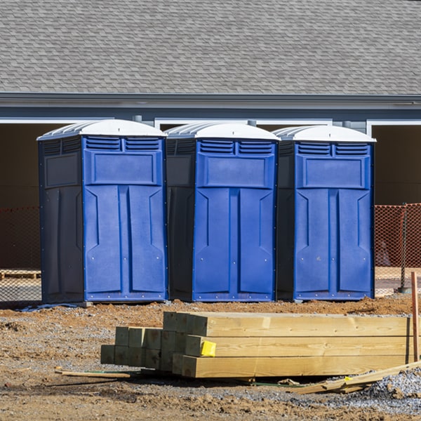 how can i report damages or issues with the porta potties during my rental period in Parker South Dakota